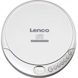 Lenco CD-201 draagbare cd-speler CD, CD-R, CD-RW, MP3 Batterijlaadfunctie Zilver