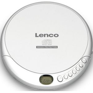 Lenco CD 201SI Discman Draagbare CD MP3 Speler met Anti Shock bescherming Zilver