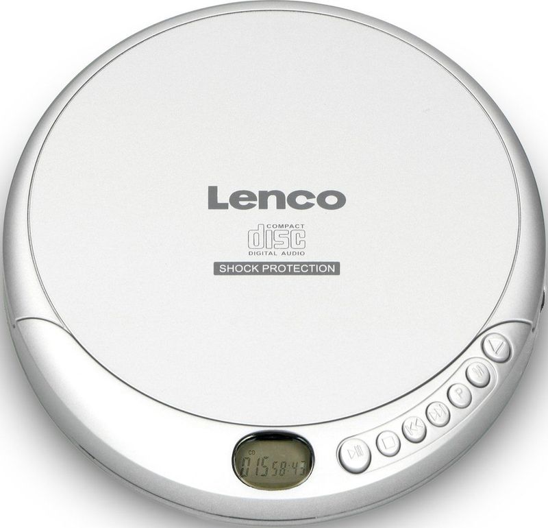 Lenco - CD-201SI - Portable CD-speler - Zilver - Met Anti-Shock