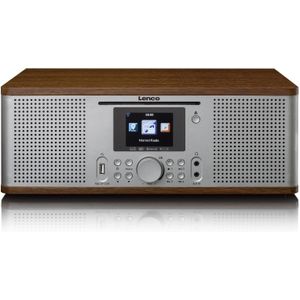 Lenco - DIR-270 - Wekkerradio - Zwart - Internet, DAB, FM, CD, Bluetooth