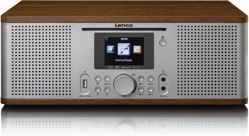 Lenco - DIR-270 - Wekkerradio - Zwart - Internet, DAB, FM, CD, Bluetooth