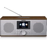 Lenco DIR-170WA DIR-170 Internet tafelradio DAB+, FM AUX, Bluetooth, USB, internetradio walnoot, 2 x 10 watt RMS hout