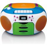 Lenco Draagbare radio met CD en cassette Kids Multi Colour - SCD-971