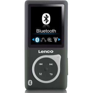 Xemio 768 Lenco MP3-speler Bluetooth 8 GB met SD-kaartsleuf, grijs