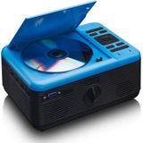 Lenco - LPJ-500 - LCD Projector - Blauw - Met DVD Speler en Bluetooth