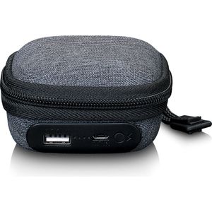 LENCO PBC-10GY - Case met ingebouwde powerbank - Grijs