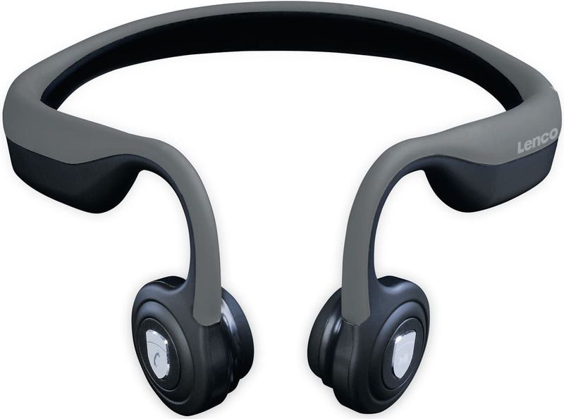 Lenco Bluetooth Koptelefoon met Bone Conduction - Grijs