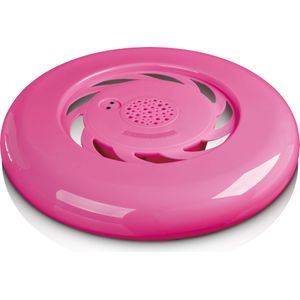 Lenco BT luidspreker Frisbee, met lichtfunctie AFB-100PK (Oplaadbare batterij), Bluetooth luidspreker, Zilver, Zwart