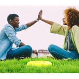 Lenco AFB-100YE - Bluetooth Speaker Frisbee - Geel