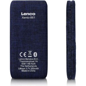 Lenco - Xemio-861 - MP3/MP4 Speler - Blauw - 8GB