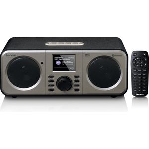 Lenco - DAR-030 - Stereo DAB+ FM Radio - Zwart - Houten