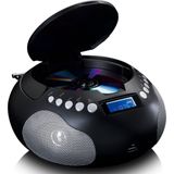 LENCO SCD-331 - Draagbare Radio/CD/MP3 Speler - Zwart - USB en Bluetooth