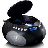 LENCO SCD-331 - Draagbare Radio/CD/MP3 Speler - Zwart - USB en Bluetooth