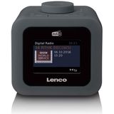 Lenco CR-620GY - Wekkerradio met DAB - Alarmfunctie - Grijs