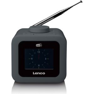 Lenco CR-620GY - Wekkerradio met DAB - Alarmfunctie - Grijs