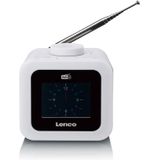 Lenco CR-620WH - Wekkerradio met DAB - Alarmfunctie - Wit