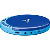 Lenco CD-011 Walkman, draagbare cd-speler met hoofdtelefoon en micro-usb-oplaadkabel, blauw