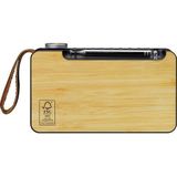 Lenco PDR-040BAMBOOBK - Draagbare DAB Radio met FM, DAB+ en Bluetooth® - Klok en Alarmfunctie - Bamboe-Zwart