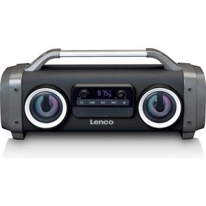 Lenco - SPR-100 - Bluetooth Boombox - Zwart - Spatwaterdicht