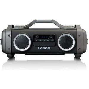 Lenco SPR-200BK - Bluetooth Speaker Draadloos - Splashproof - Zwart
