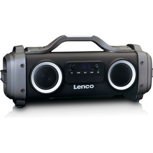 Lenco SPR-200BK - Bluetooth Speaker Draadloos - Splashproof - Zwart