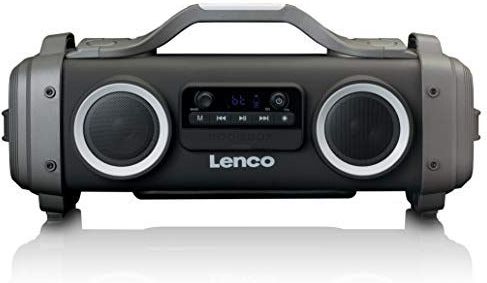 Lenco SPR-200BK - Bluetooth Speaker Draadloos - Splashproof - Zwart