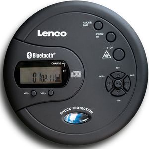 Lenco - CD-300 - Draagbare Bluetooth CD-MP3 Speler - Zwart