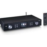 Lenco A004231 DIR-250 Hi-Fi Tuner Bouwsteen - Internetradio met DAB+ - Bluetooth V5.0 - Spotify Connect - 3,2"" TFT LCD-scherm - met afstandsbediening en 2 antennes - zwart