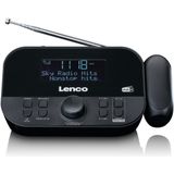 Lenco - CR-615BK - Wekkerradio - Zwart - DAB+ en FM Ontvangst