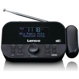 Lenco - CR-615BK - Wekkerradio - Zwart - DAB+ en FM Ontvangst