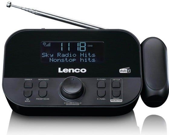 Lenco - CR-615BK - Wekkerradio - Zwart - DAB+ en FM Ontvangst