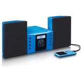 Lenco MC-013 - Stereo set met CD Spele - AUX en Stickersset - Blauw