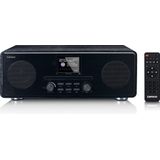 Lenco DAR-061 Dab+ CD-radio - Bluetooth 5.0 - Dab+ en FM PLL-ontvanger - LCD-scherm - Twee uur wakker worden - 2 x 10 W RMS - Equalizer - Aux-in - 3,5 mm - Zwart