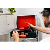 CLASSIC - TT-110BKRD - Platenspeler - Zwart Rood - Met Bluetooth