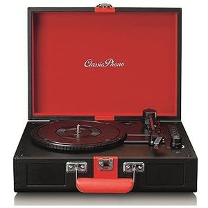 Classic Phono TT-110 - Platenspeler met bluethooth en Speakers - Zwart