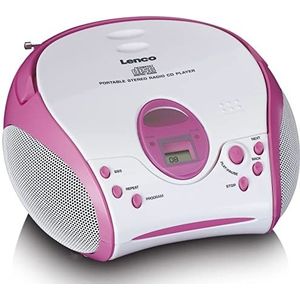 LENCO SCD-24PK - Draagbare Stereo FM Radio - Roze