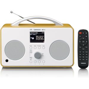 Lenco PIR-645WH - Internet Radio met Bluetooth® en DAB - Wood