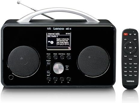 Lenco - PIR-645BK - Internet / DAB+ FM Radio - Zwart - Bluetooth