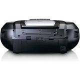 LENCO SCD-720SI - Draagbare Boombox - Zilver - Bluetooth, DAB+/FM Radio, CD, Cassette Recorder, USB Speler