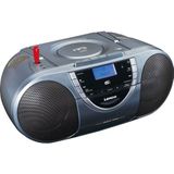 Lenco SCD-6800GY - Draagbare Radio Cd Speler met DAB en Mp3 - Grijs