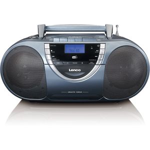 Lenco SCD-6800GY - Draagbare Radio Cd Speler met DAB en Mp3 - Grijs