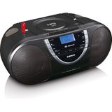 Lenco - SCD-6900BK - Draagbare Radio CD-Speler - Grijs - Bluetooth - DAB+