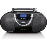 Lenco - SCD-6900BK - Draagbare Radio CD-Speler - Grijs - Bluetooth - DAB+