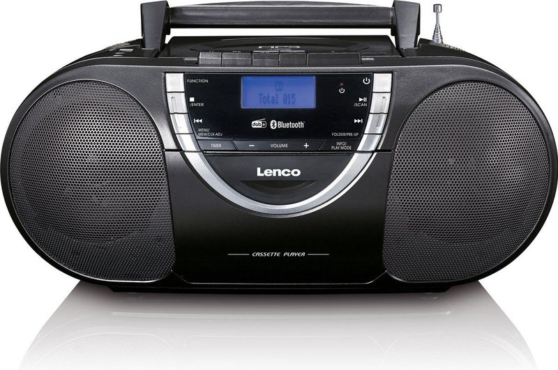 Lenco - SCD-6900BK - Draagbare Radio CD-Speler - Grijs - Bluetooth - DAB+