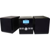 Lenco - MC-030BK - Micro Set - Zwart - Houten Luidsprekers