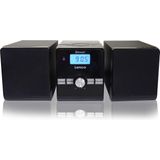 Lenco MC-030BK Kompaktanlage mit Bluetooth - Toploader CD/MP3 Player - PLL FM Radio - USB - 2 x 5 Watt RMS - Fernbedienung - Schwarz