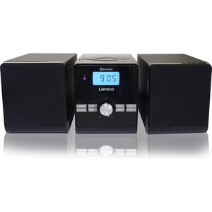 Lenco MC-030BK Micro Set met CD/MP3-speler (Bluetooth, 2x 10 W), Stereosysteem, Zwart