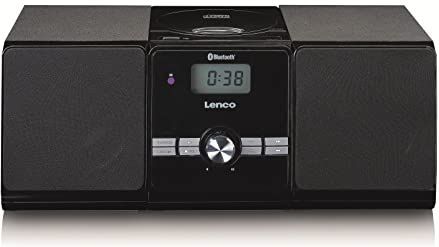 Lenco - MC-030BK - Micro Set - Zwart - Houten Luidsprekers