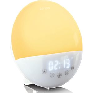 Lenco CRW-110WH - Wekkerradio met Wake Up Light - Wit