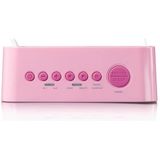 Lenco CR-205PK - Wekkerradio met Slaaptimer - Alarmfunctie - Stickerset - Roze